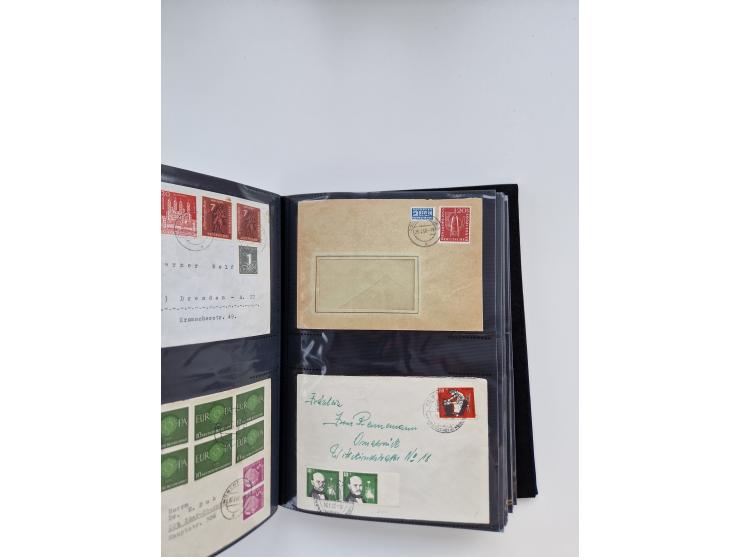 1949/80(ca.), über 1100 Briefe und Karten, dabei bessere frühe Frankaturen