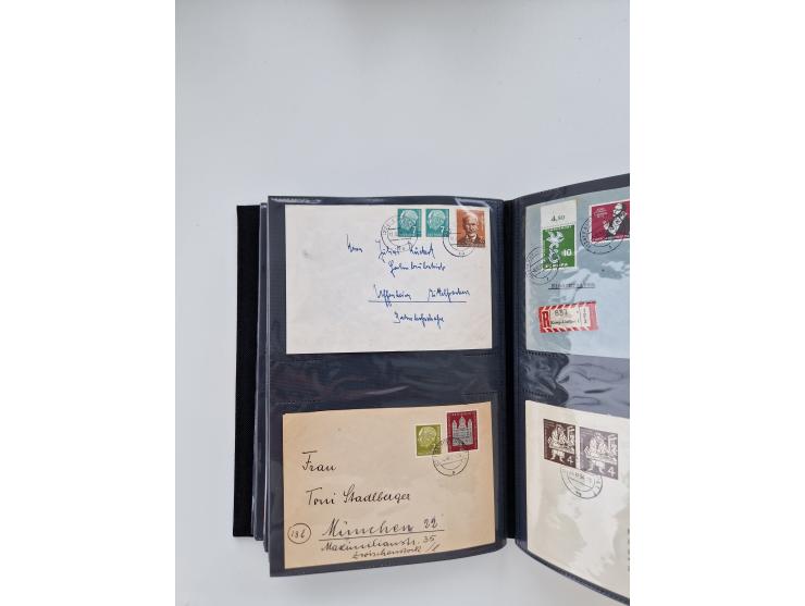 1949/80(ca.), über 1100 Briefe und Karten, dabei bessere frühe Frankaturen