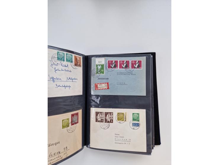 1949/80(ca.), über 1100 Briefe und Karten, dabei bessere frühe Frankaturen