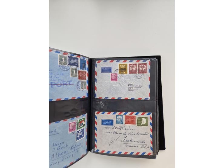 1949/80(ca.), über 1100 Briefe und Karten, dabei bessere frühe Frankaturen