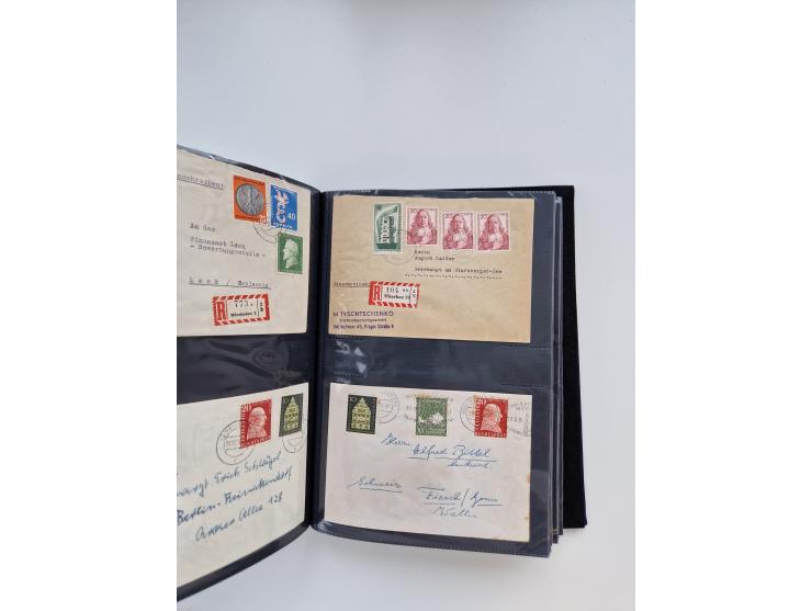 1949/80(ca.), über 1100 Briefe und Karten, dabei bessere frühe Frankaturen