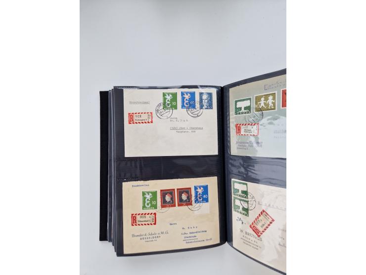 1949/80(ca.), über 1100 Briefe und Karten, dabei bessere frühe Frankaturen