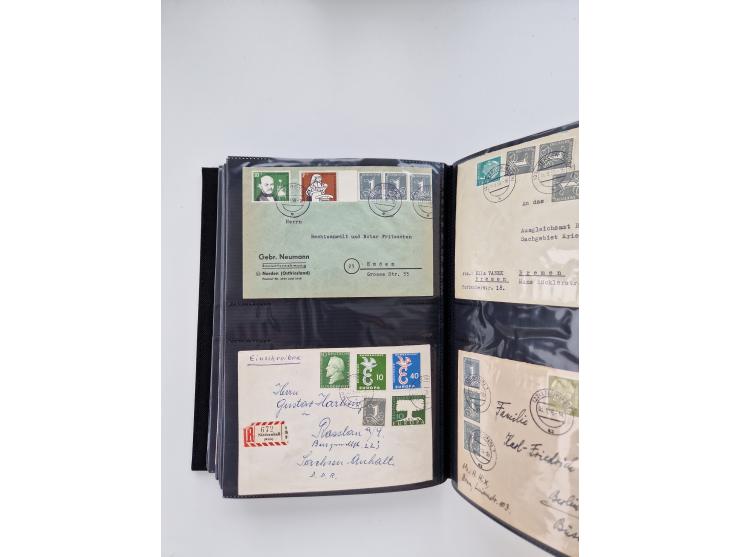 1949/80(ca.), über 1100 Briefe und Karten, dabei bessere frühe Frankaturen