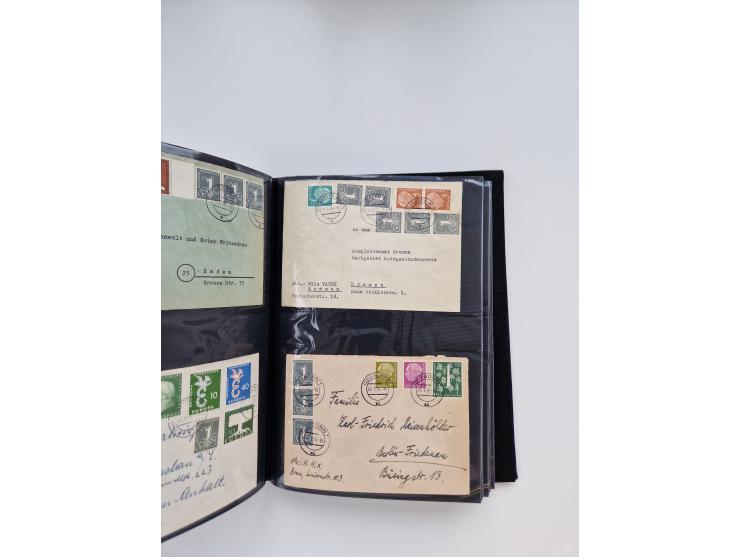 1949/80(ca.), über 1100 Briefe und Karten, dabei bessere frühe Frankaturen