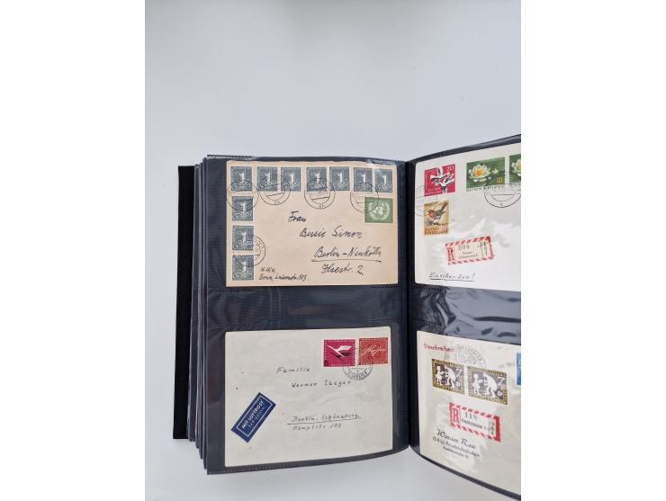 1949/80(ca.), über 1100 Briefe und Karten, dabei bessere frühe Frankaturen