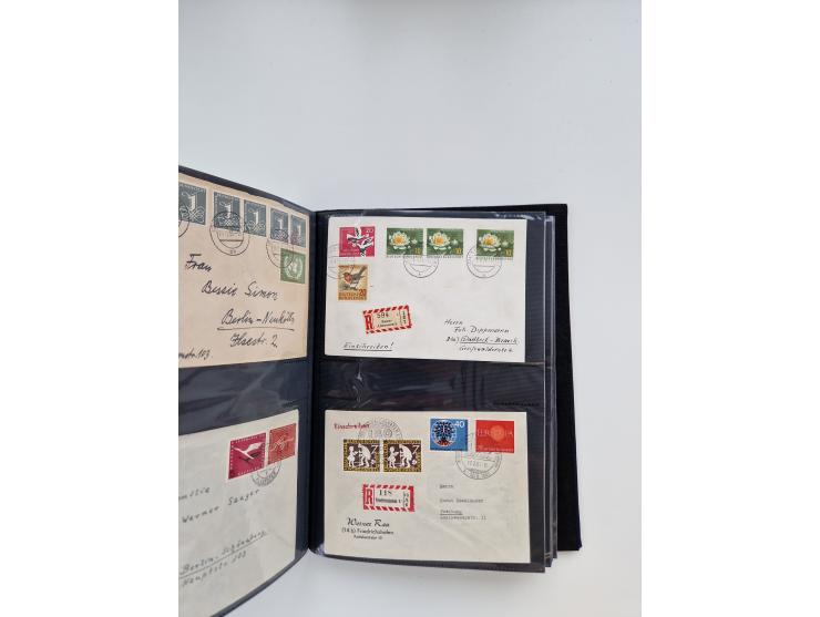 1949/80(ca.), über 1100 Briefe und Karten, dabei bessere frühe Frankaturen