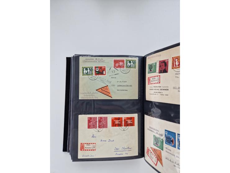 1949/80(ca.), über 1100 Briefe und Karten, dabei bessere frühe Frankaturen