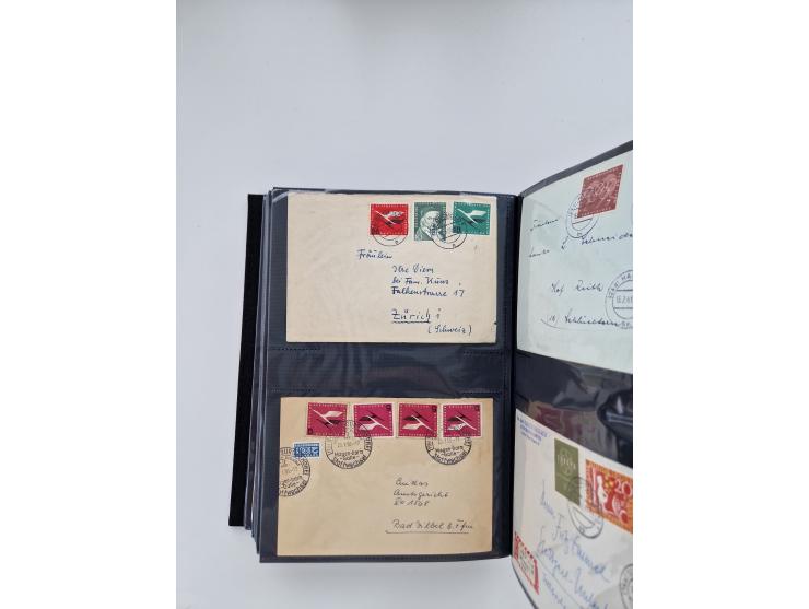 1949/80(ca.), über 1100 Briefe und Karten, dabei bessere frühe Frankaturen