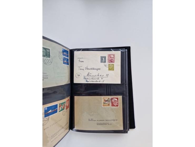 1949/80(ca.), über 1100 Briefe und Karten, dabei bessere frühe Frankaturen