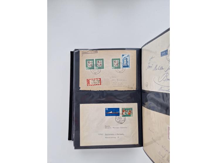 1949/80(ca.), über 1100 Briefe und Karten, dabei bessere frühe Frankaturen