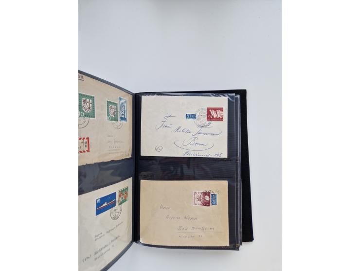 1949/80(ca.), über 1100 Briefe und Karten, dabei bessere frühe Frankaturen