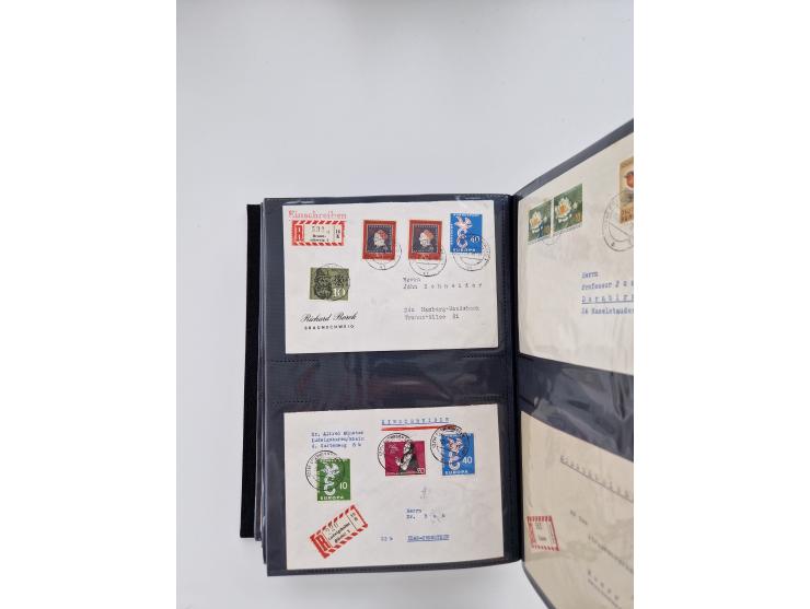 1949/80(ca.), über 1100 Briefe und Karten, dabei bessere frühe Frankaturen