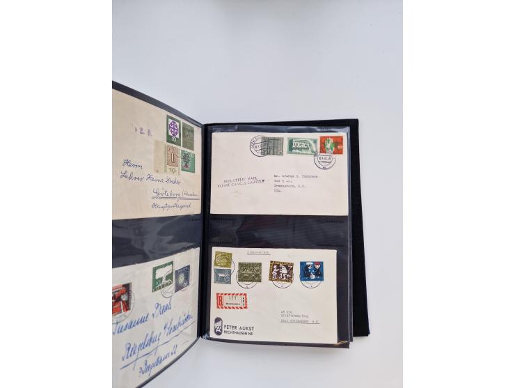 1949/80(ca.), über 1100 Briefe und Karten, dabei bessere frühe Frankaturen