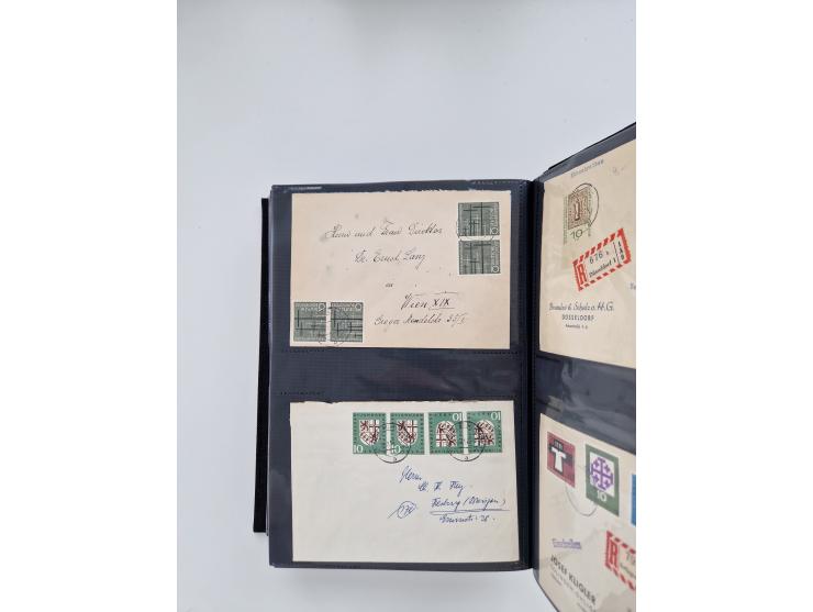 1949/80(ca.), über 1100 Briefe und Karten, dabei bessere frühe Frankaturen