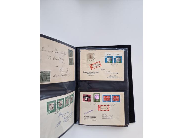 1949/80(ca.), über 1100 Briefe und Karten, dabei bessere frühe Frankaturen