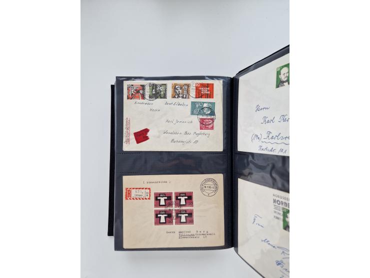 1949/80(ca.), über 1100 Briefe und Karten, dabei bessere frühe Frankaturen