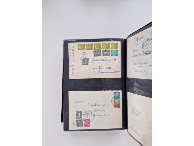 1949/80(ca.), über 1100 Briefe und Karten, dabei bessere frühe Frankaturen