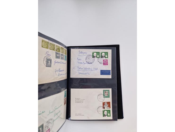 1949/80(ca.), über 1100 Briefe und Karten, dabei bessere frühe Frankaturen