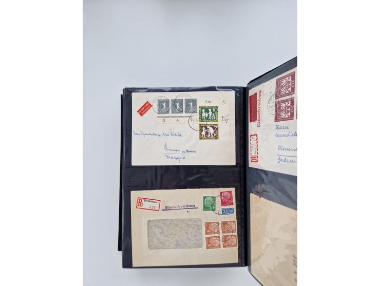 1949/80(ca.), über 1100 Briefe und Karten, dabei bessere frühe Frankaturen