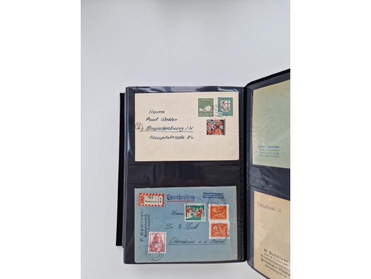 1949/80(ca.), über 1100 Briefe und Karten, dabei bessere frühe Frankaturen