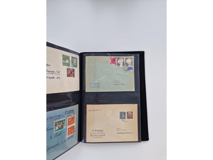 1949/80(ca.), über 1100 Briefe und Karten, dabei bessere frühe Frankaturen