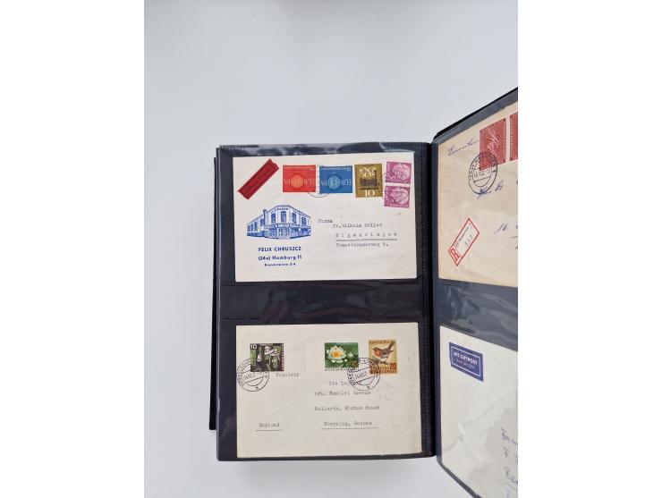 1949/80(ca.), über 1100 Briefe und Karten, dabei bessere frühe Frankaturen