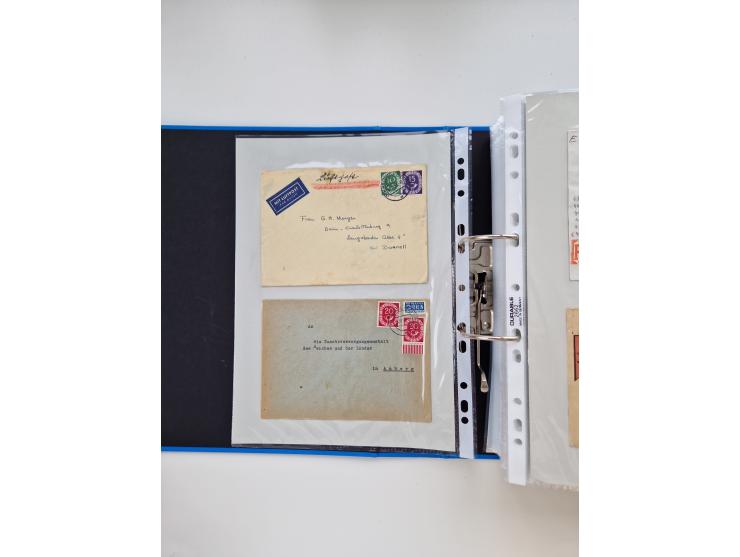 1949/80(ca.), über 1100 Briefe und Karten, dabei bessere frühe Frankaturen