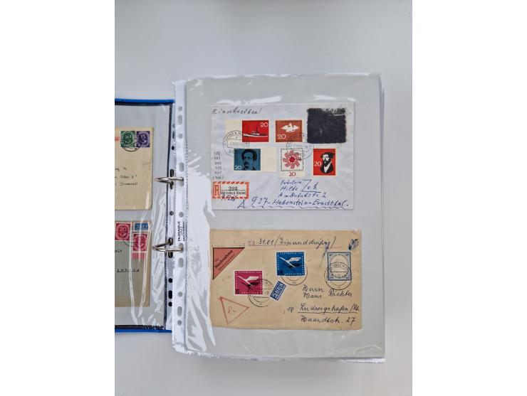 1949/80(ca.), über 1100 Briefe und Karten, dabei bessere frühe Frankaturen