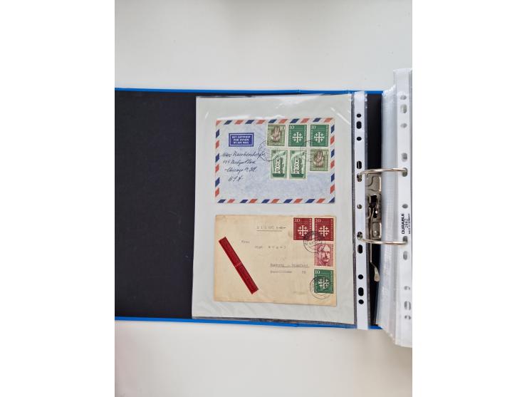 1949/80(ca.), über 1100 Briefe und Karten, dabei bessere frühe Frankaturen