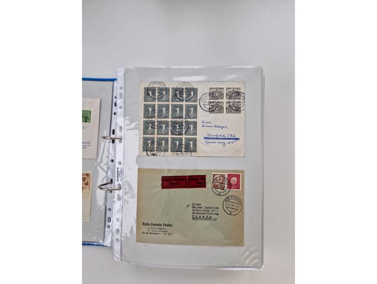 1949/80(ca.), über 1100 Briefe und Karten, dabei bessere frühe Frankaturen