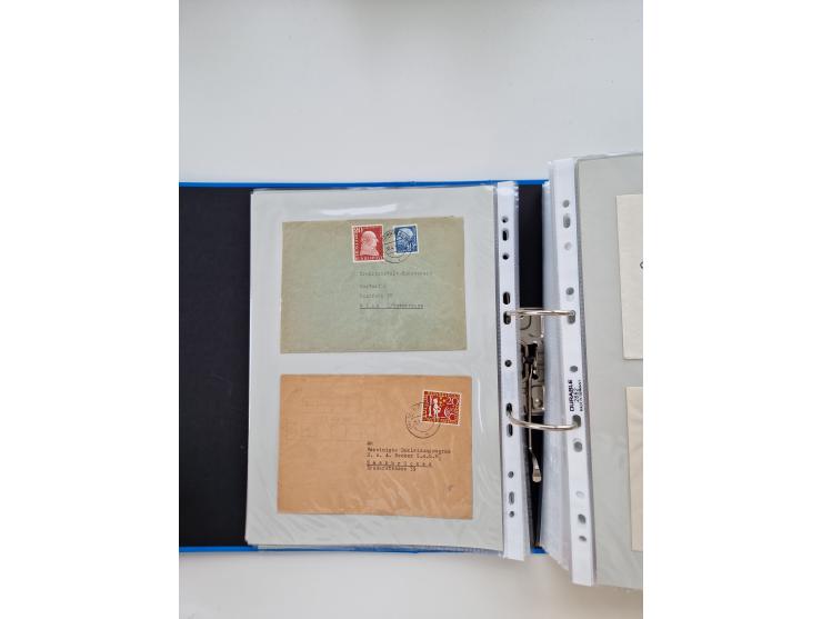 1949/80(ca.), über 1100 Briefe und Karten, dabei bessere frühe Frankaturen