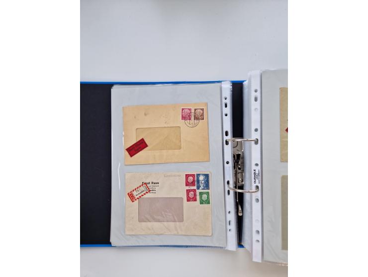 1949/80(ca.), über 1100 Briefe und Karten, dabei bessere frühe Frankaturen