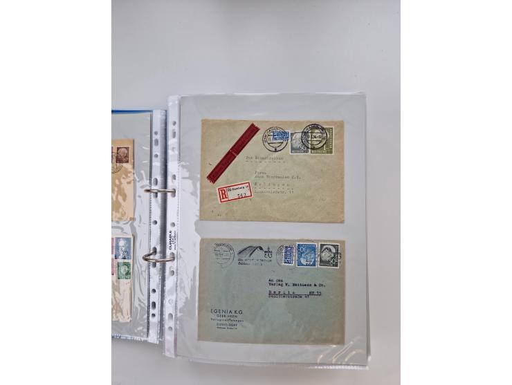 1949/80(ca.), über 1100 Briefe und Karten, dabei bessere frühe Frankaturen