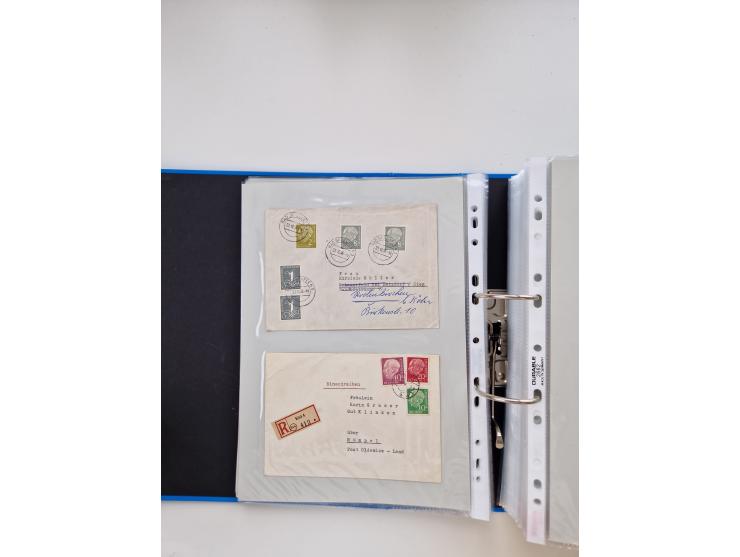 1949/80(ca.), über 1100 Briefe und Karten, dabei bessere frühe Frankaturen