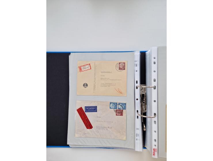 1949/80(ca.), über 1100 Briefe und Karten, dabei bessere frühe Frankaturen