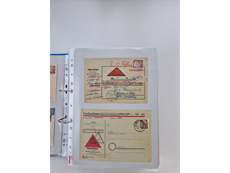 1949/80(ca.), über 1100 Briefe und Karten, dabei bessere frühe Frankaturen