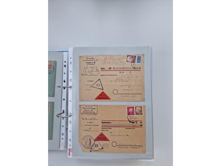 1949/80(ca.), über 1100 Briefe und Karten, dabei bessere frühe Frankaturen