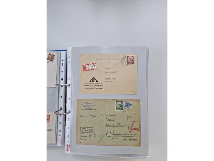 1949/80(ca.), über 1100 Briefe und Karten, dabei bessere frühe Frankaturen