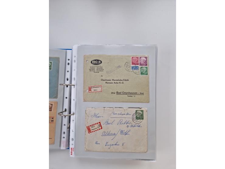 1949/80(ca.), über 1100 Briefe und Karten, dabei bessere frühe Frankaturen