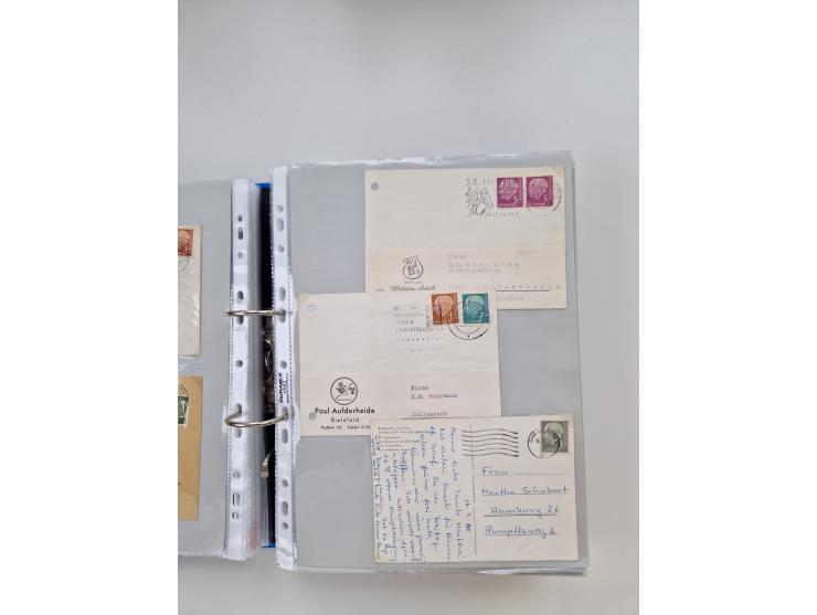 1949/80(ca.), über 1100 Briefe und Karten, dabei bessere frühe Frankaturen