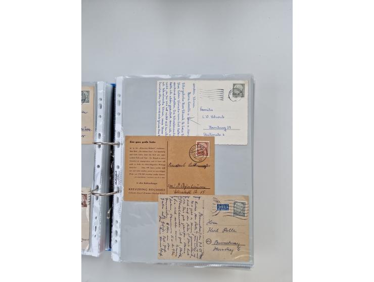 1949/80(ca.), über 1100 Briefe und Karten, dabei bessere frühe Frankaturen