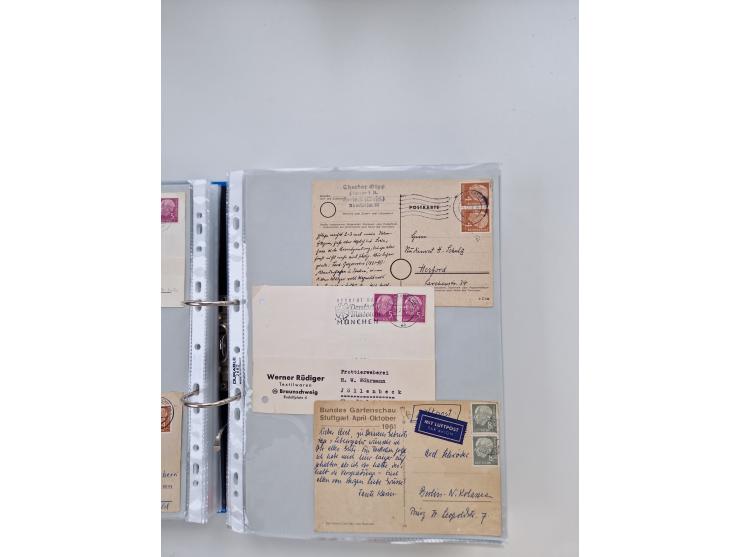 1949/80(ca.), über 1100 Briefe und Karten, dabei bessere frühe Frankaturen
