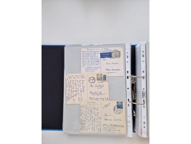 1949/80(ca.), über 1100 Briefe und Karten, dabei bessere frühe Frankaturen