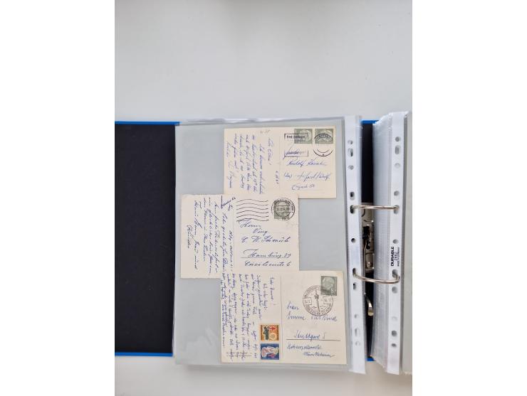 1949/80(ca.), über 1100 Briefe und Karten, dabei bessere frühe Frankaturen