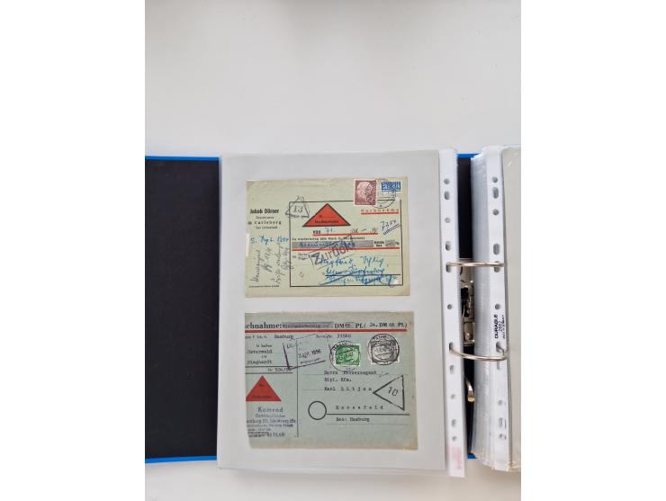 1949/80(ca.), über 1100 Briefe und Karten, dabei bessere frühe Frankaturen