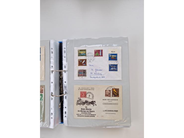 1949/80(ca.), über 1100 Briefe und Karten, dabei bessere frühe Frankaturen