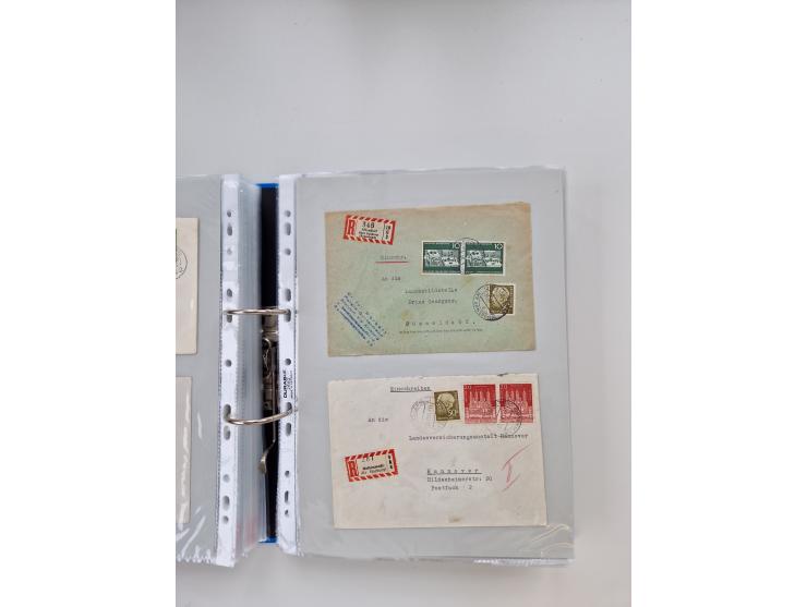 1949/80(ca.), über 1100 Briefe und Karten, dabei bessere frühe Frankaturen