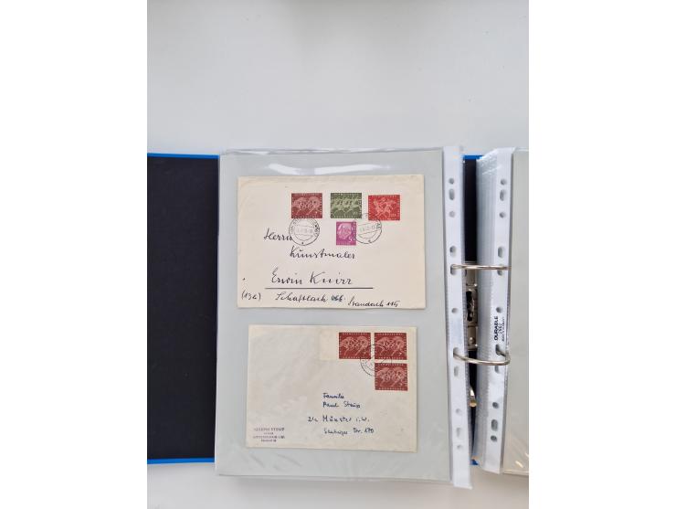 1949/80(ca.), über 1100 Briefe und Karten, dabei bessere frühe Frankaturen