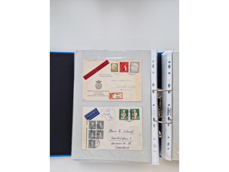 1949/80(ca.), über 1100 Briefe und Karten, dabei bessere frühe Frankaturen