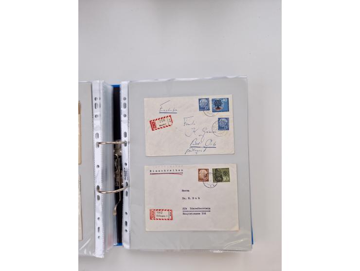 1949/80(ca.), über 1100 Briefe und Karten, dabei bessere frühe Frankaturen